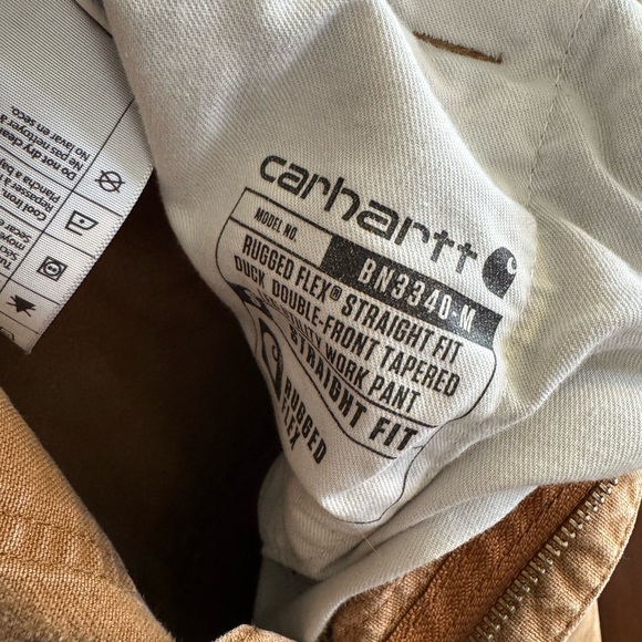 Carhartt Rugged Flex Straight Fit Duck Double Front Tapered Leg Work Pants - Picture 3 of 3